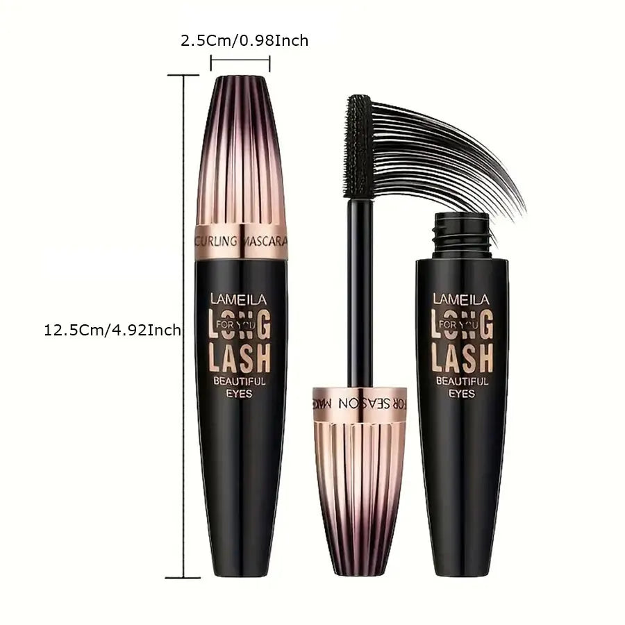 Mascara 4D Waterproof Volume & Longueur – Effet Recourbant Longue Tenue
