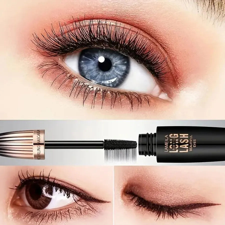 Mascara 4D Waterproof Volume & Longueur – Effet Recourbant Longue Tenue