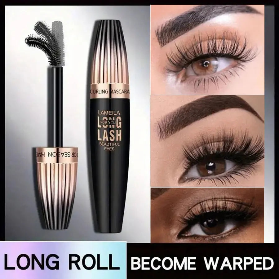 Mascara 4D Waterproof Volume & Longueur – Effet Recourbant Longue Tenue